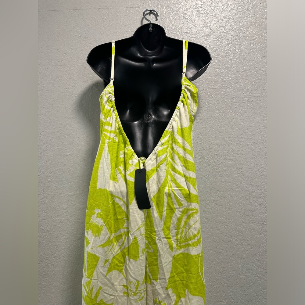 VICI Waikiki Tropical Print Relaxed Jumpsuit M - Picture 2 of 11